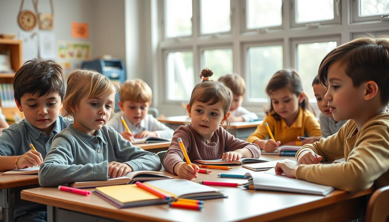 Students collaborating in study space