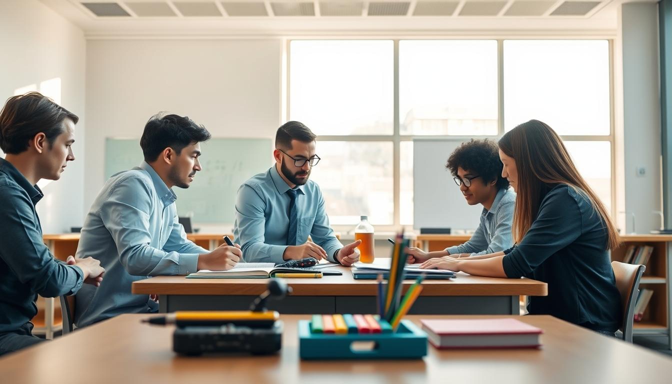 Student developing practical and academic skills