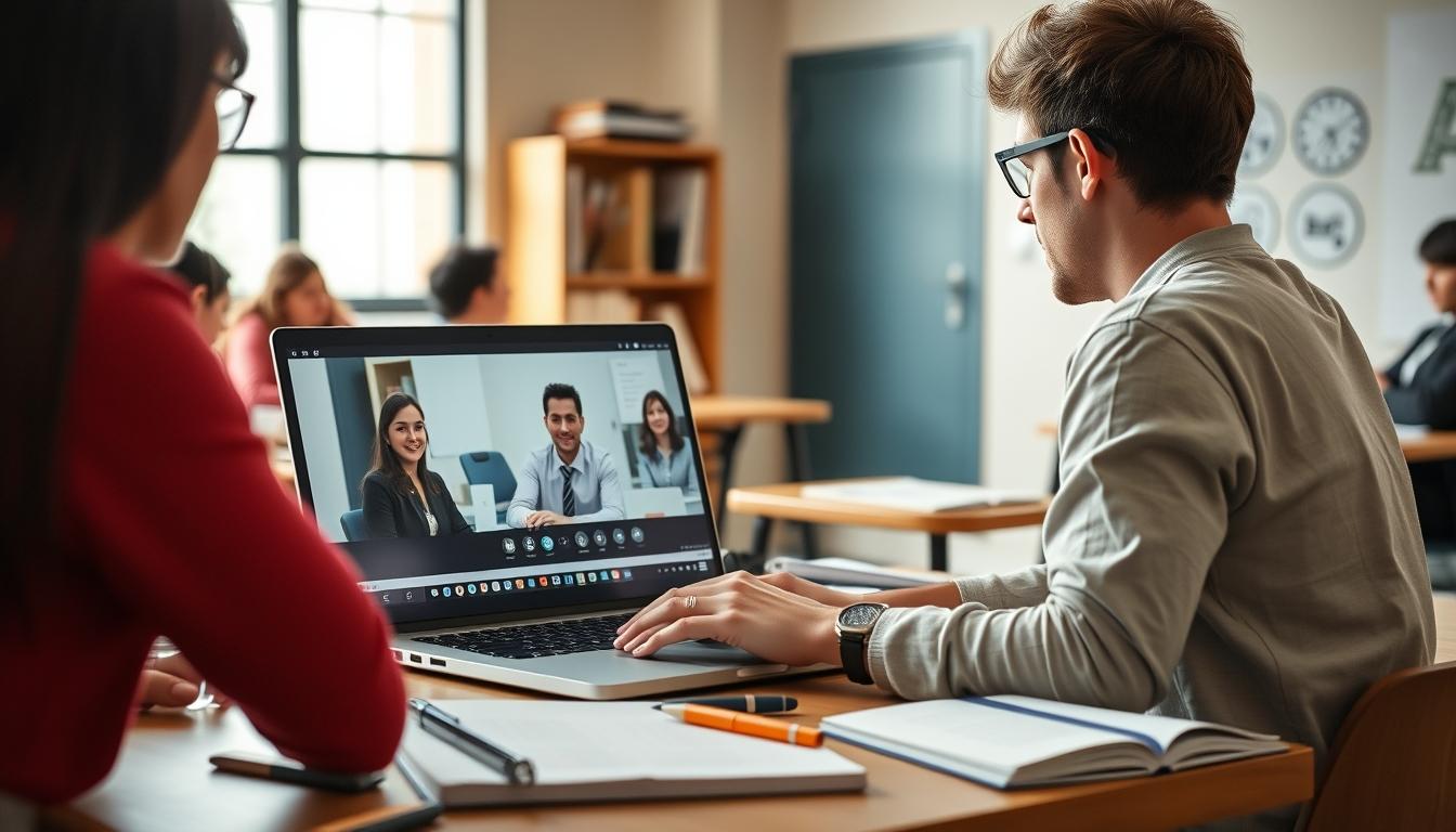 Modern university campus for students